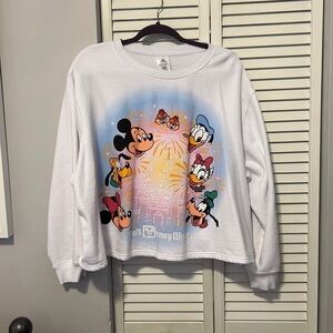 Disney Mickey and Friends Cropped Sweater